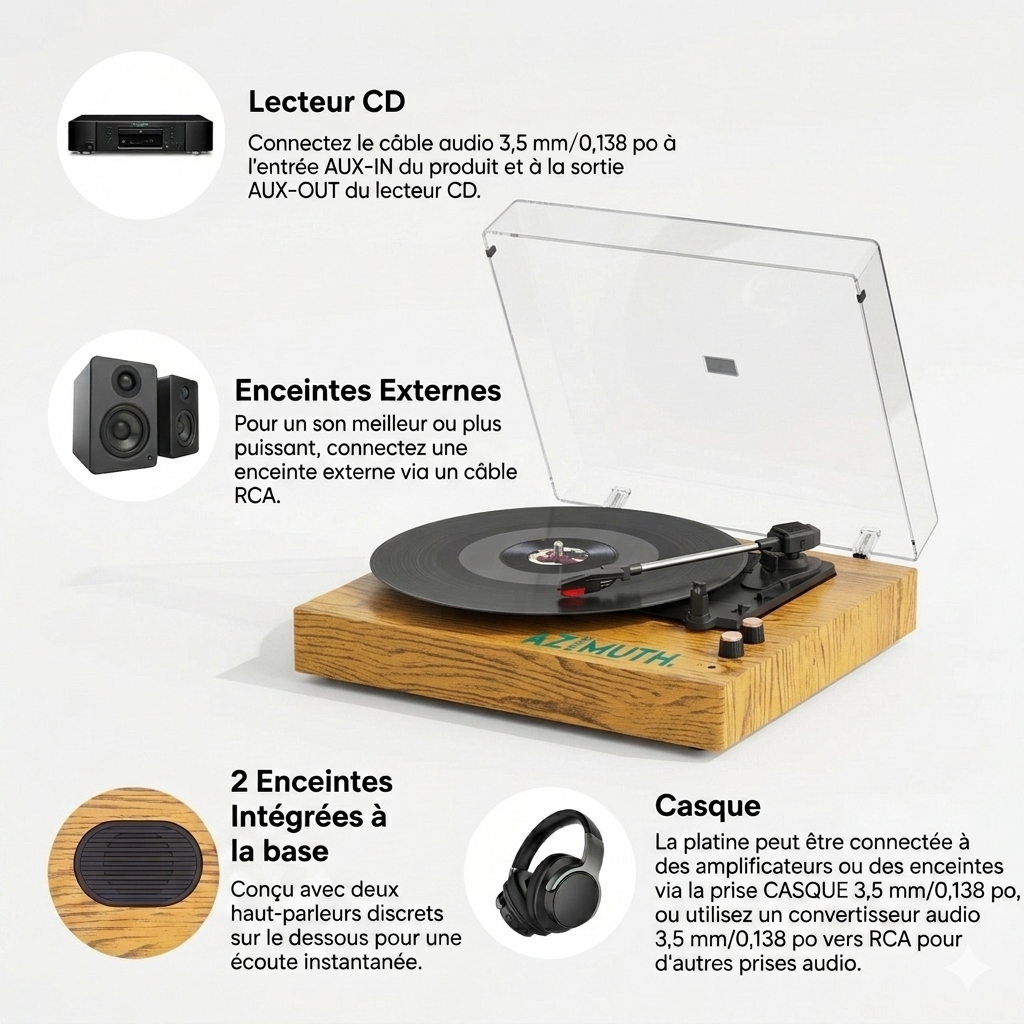 Lecteur vinyle Fox