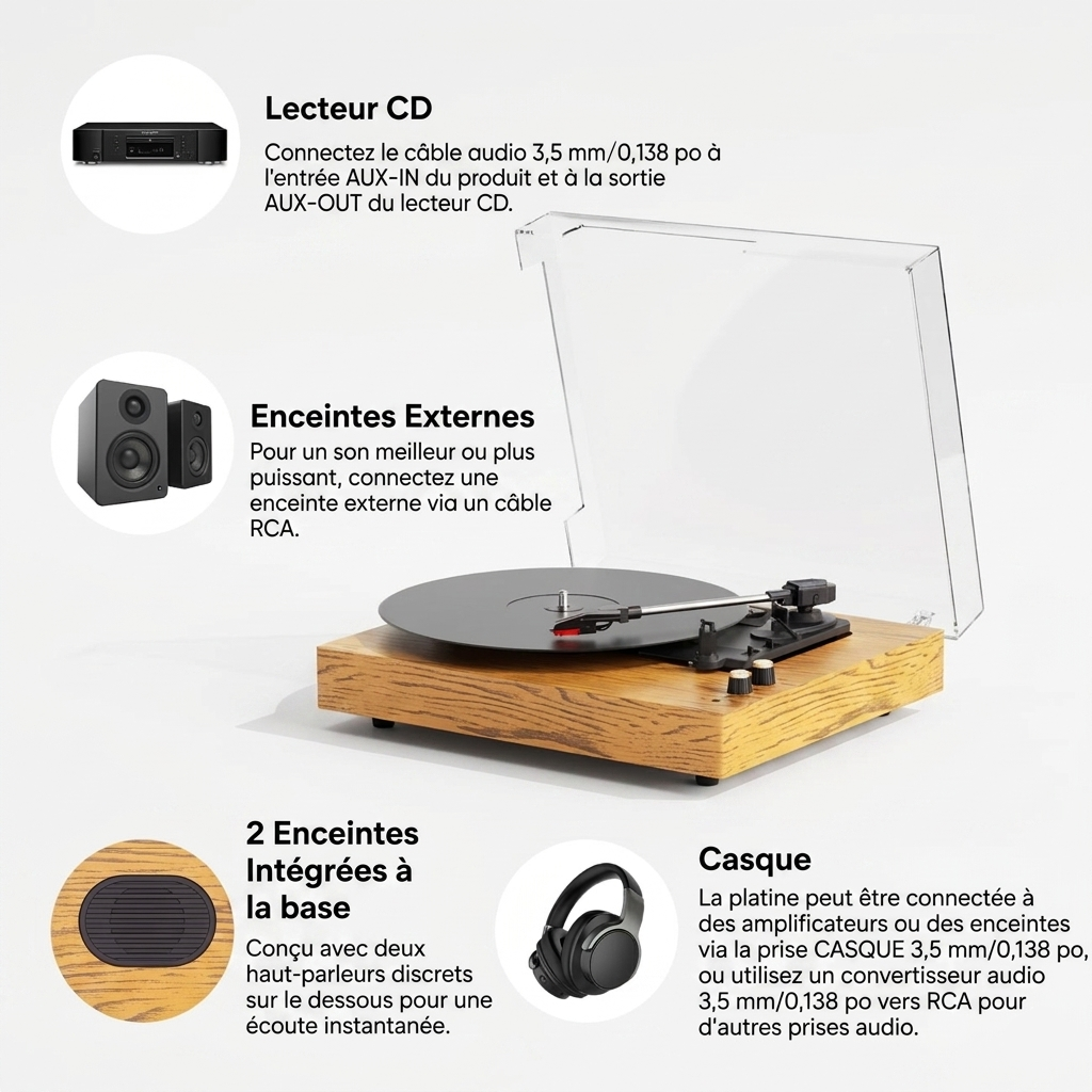 Lecteur vinyle Fox