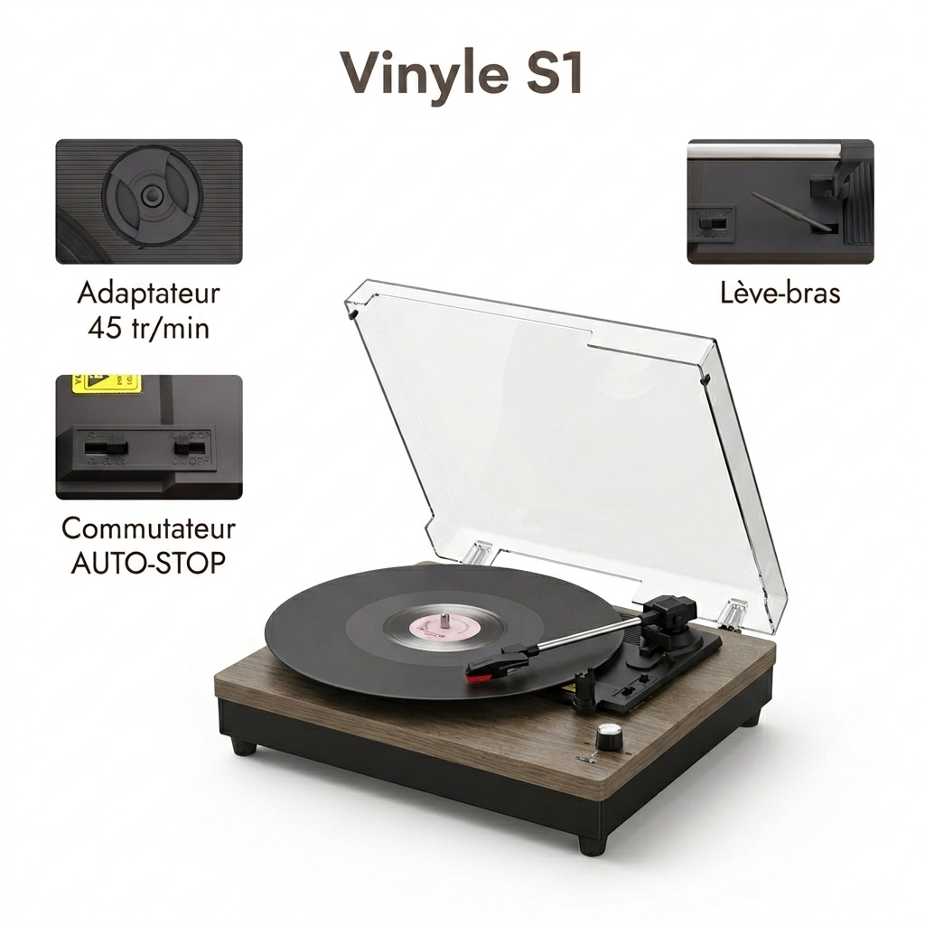 Lecteur  Platine Vinyle S1